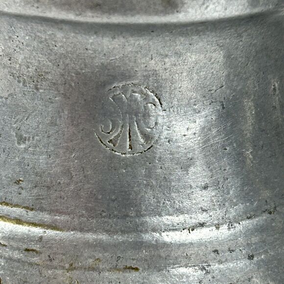 Vintage SMC Sexton Semetale Pewter Cream & Sugar MCM Colonial - Picture 5 of 16